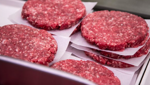 Fresh ground beef patties